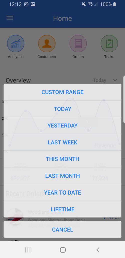 dashboard app templates
